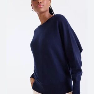 Navy Blue Women's Cashmere Sweater
